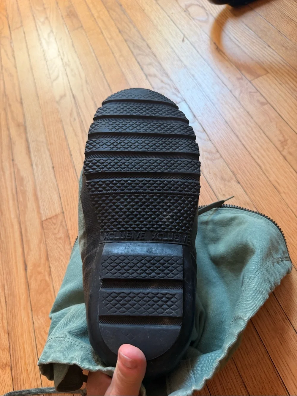 Wellco US military extreme cold weather Mukluk boots:canvas, wool, rubber soles.